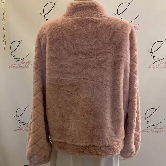 No Boundaries. Jr Size L (11-13). Super Soft Faux Fur Pink Pullover Jacket. B58 - Picture 2 of 8